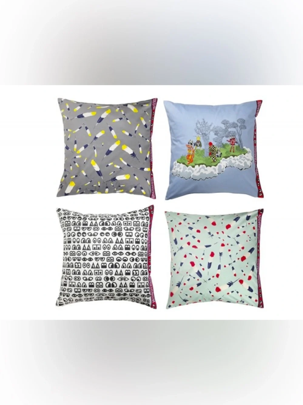 IKEAxWalterVanBeirendonck GLÖDANDE Feather Accent Limited Edition Large Cushion